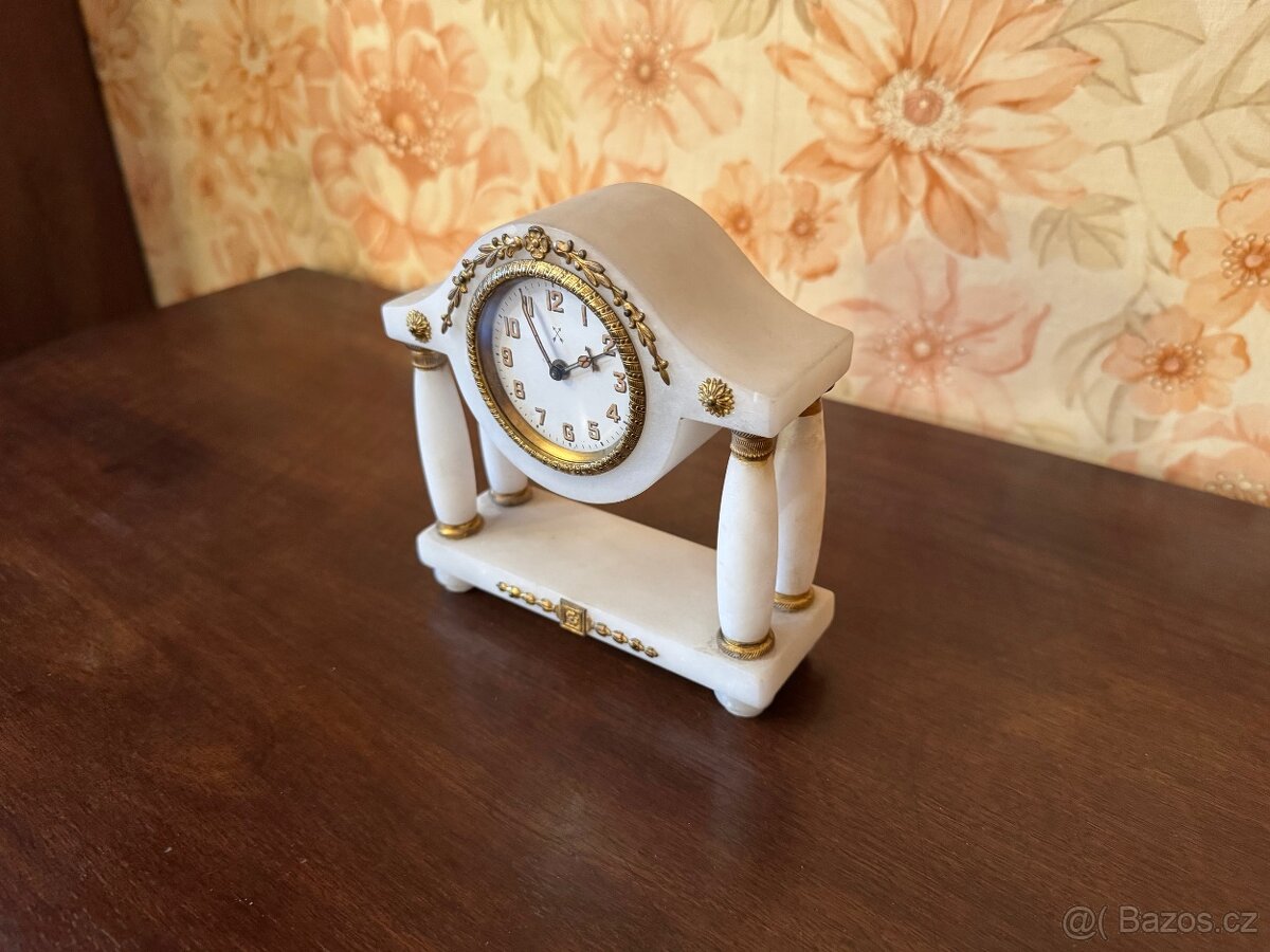 Starožitné empírové stolní hodiny - 5
