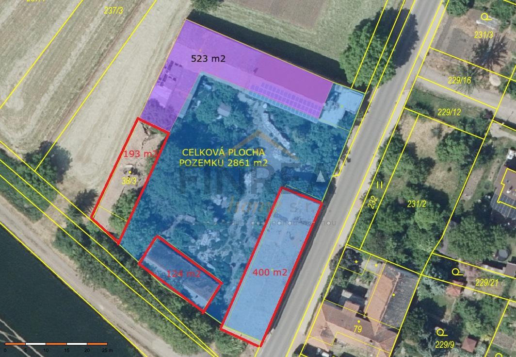 Prodej statku, pozemek 2861 m2, obec Děčany - 5