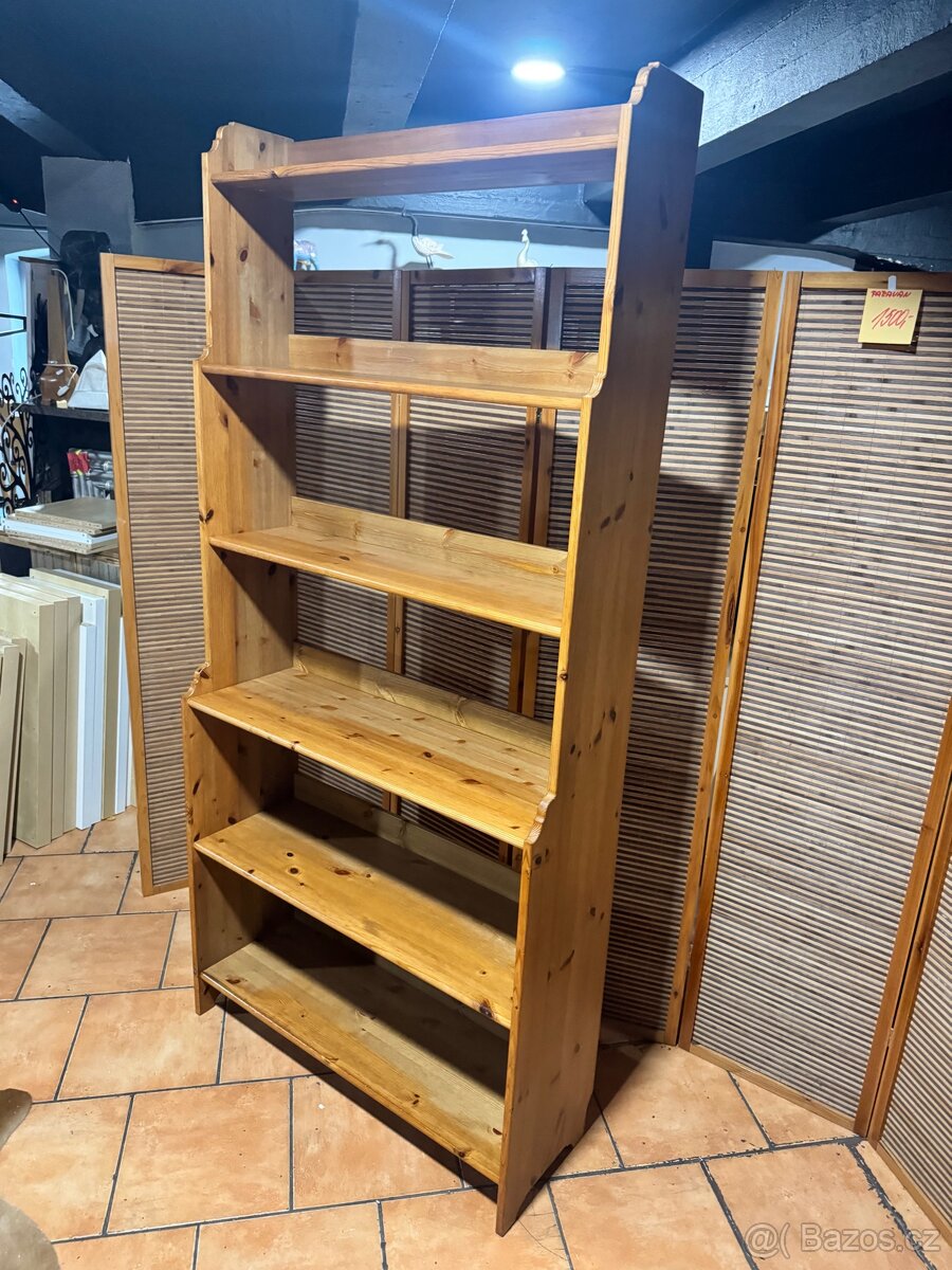 Dřevěná knihovna-regál IKEA Leksvik - 5