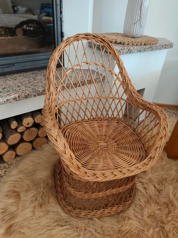 Dětské proutěné křeslo v boho stylu - 5