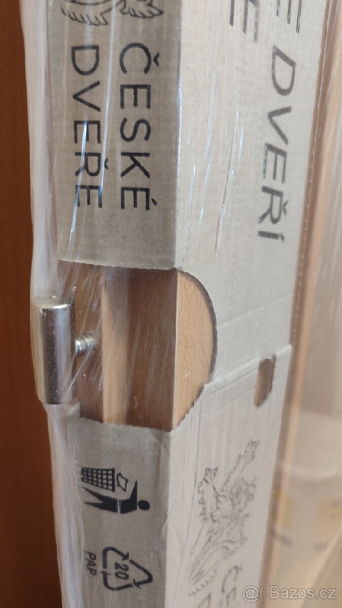 Dveře 80P buk, prosklené 2/3, Masonite - 5