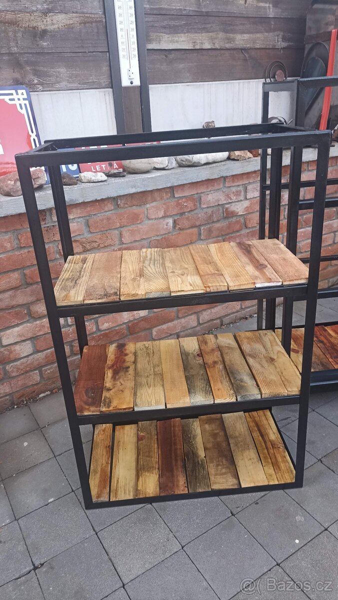 regál na dřevo ke krbu - 5