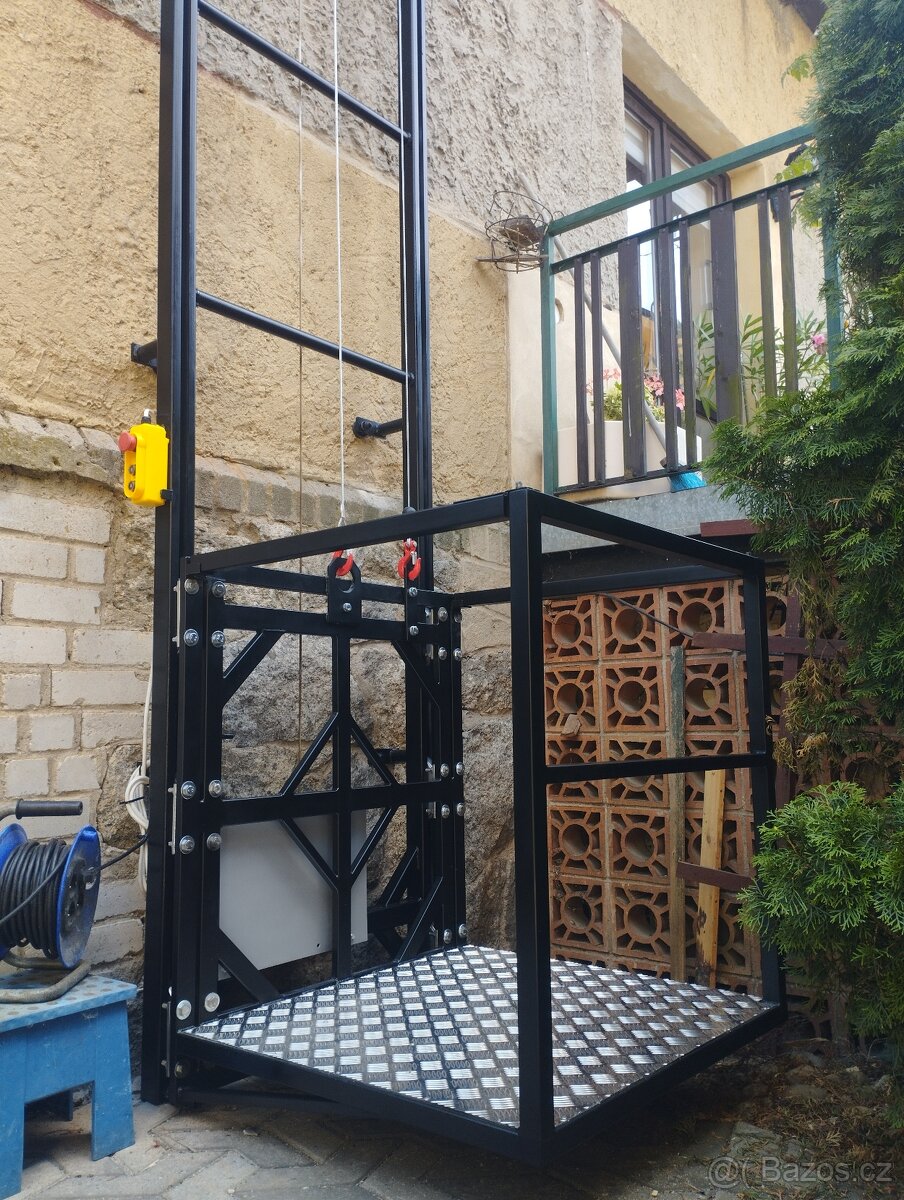 Plošinový výtah ke zdi vrátek zvedák - 5