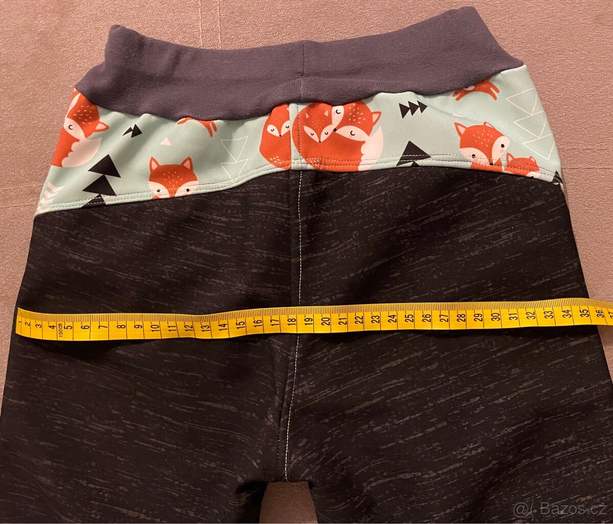 Dívčí softshellové kalhoty podšité fleesem, reflexní 122-128 - 5