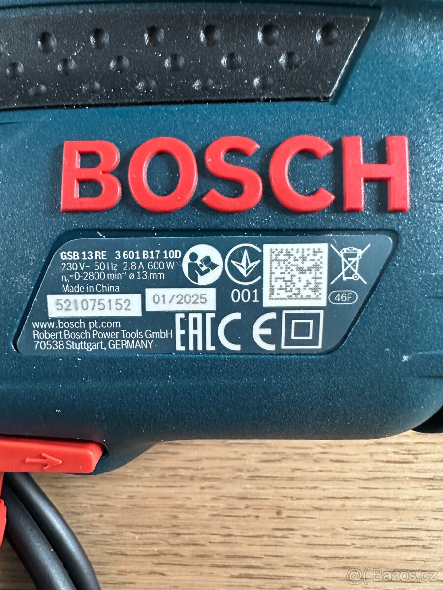 Příklepová vrtačka BOSCH GSB 13 RE – 600 W - 5