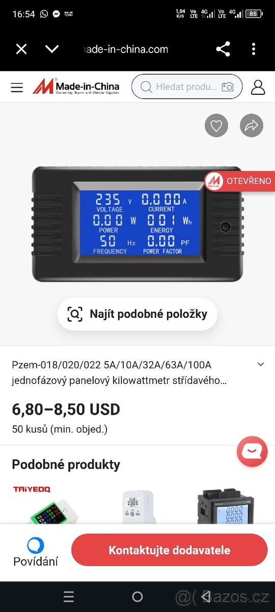 Měřič spotřeby watu voltů atd. - 5