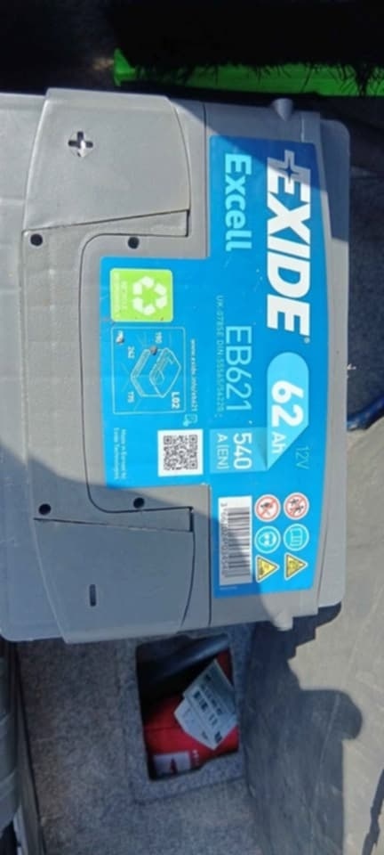 autobaterie exide 62A - 5