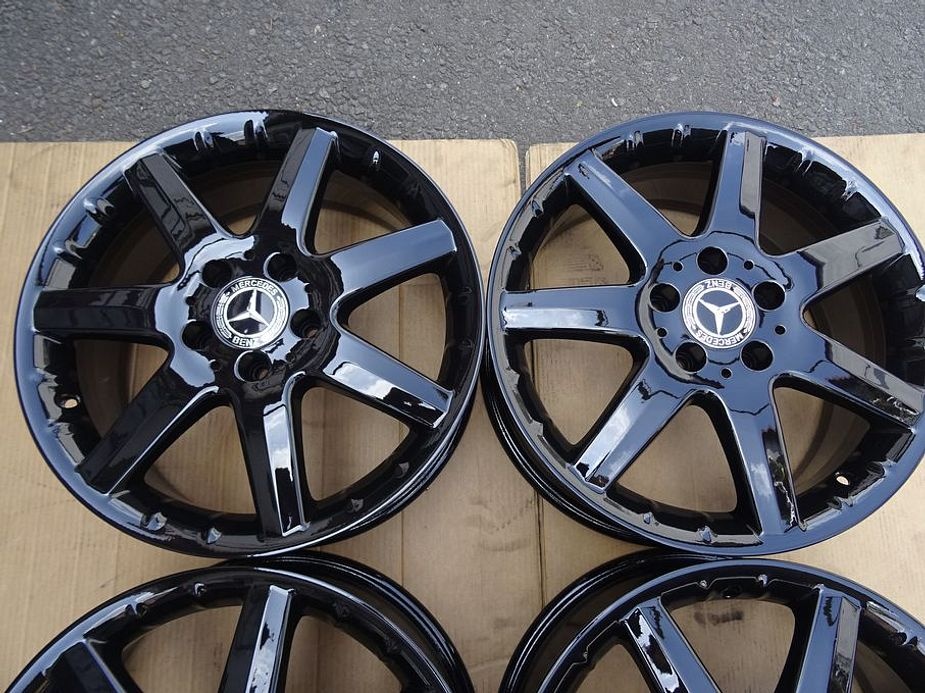 Alu disky origo černý Mercedes, 17", 5x112, ET 54, šířka 7J - 5