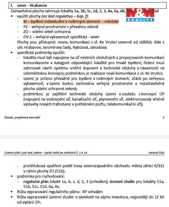 Prodej pozemku k bydlení 1303 m², Lysá nad Labem - Hrabanov - 5