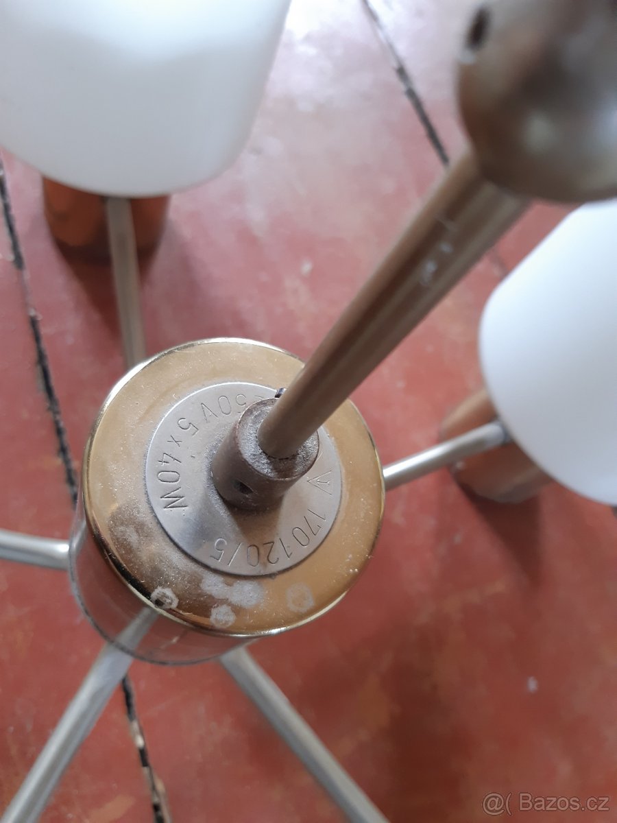 Starožitný lustr 5 ramenný - 5