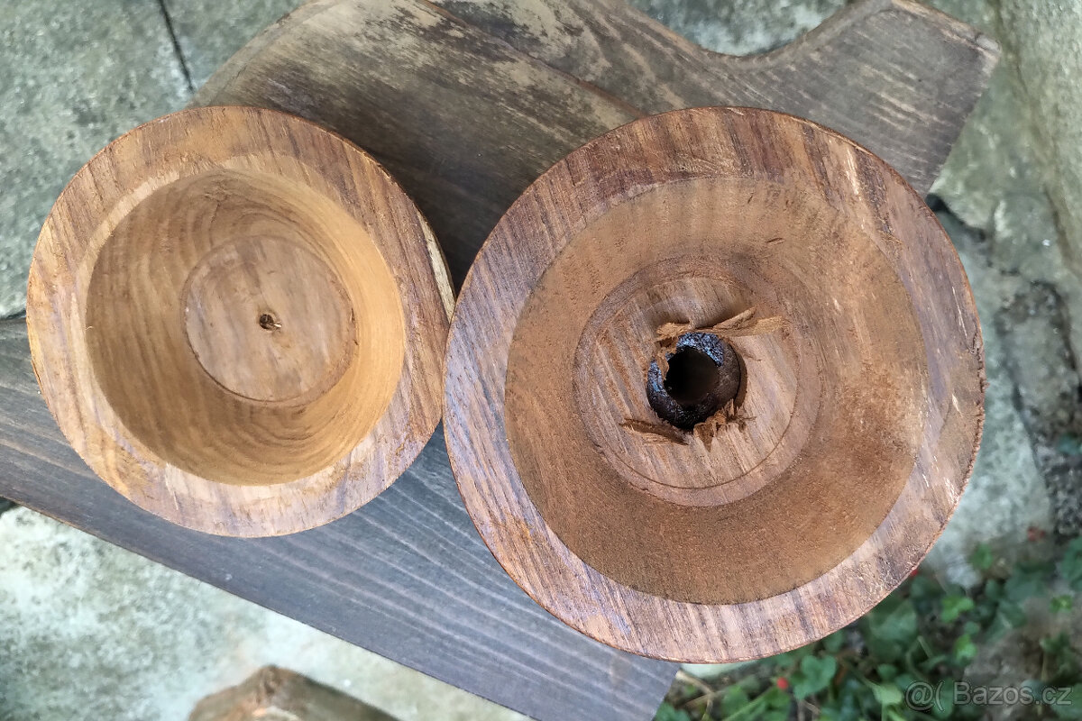 Dekorace z Indie, dřevo, 5ks - 5