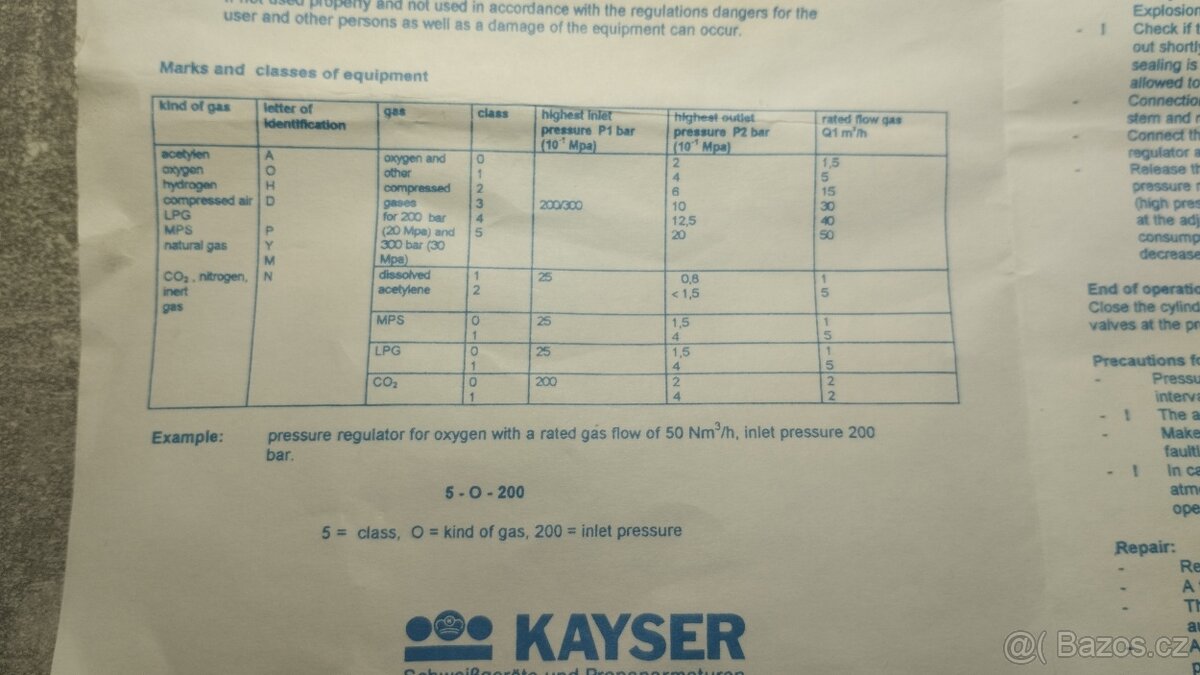 Autogen budíky kyslík,KAYSER-NOVÉ - 5