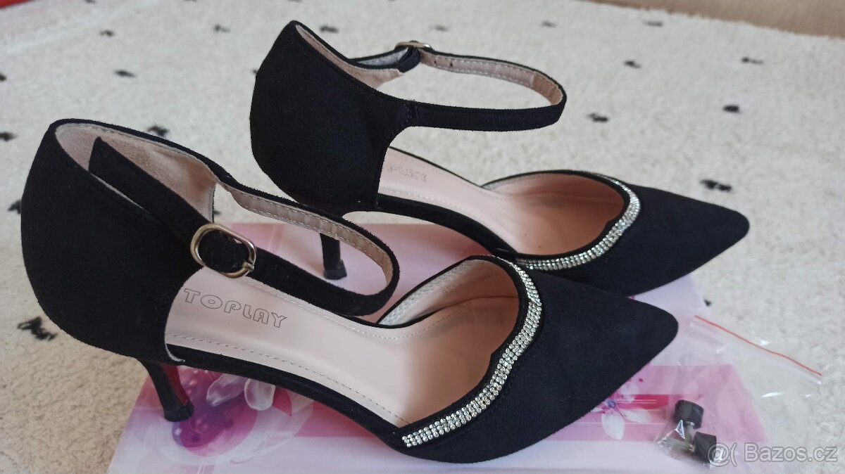 Dámské boty - lodičky společenské - vel. 40 - top stav - 5