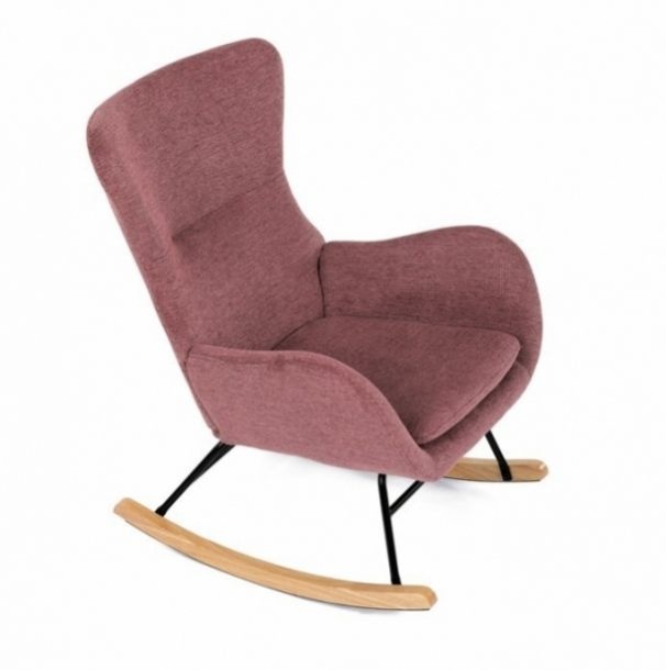 Houpací křeslo, růžová látka, AK-376 PINK2 - 5