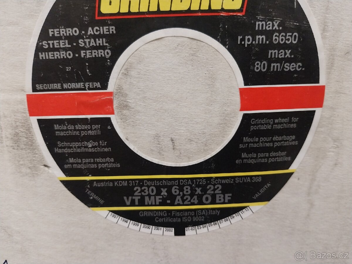 GRINDING řezné a brusné kotouče na kov. - 5