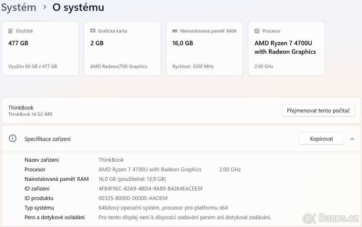 Lenovo ThinkBook 14 - 5