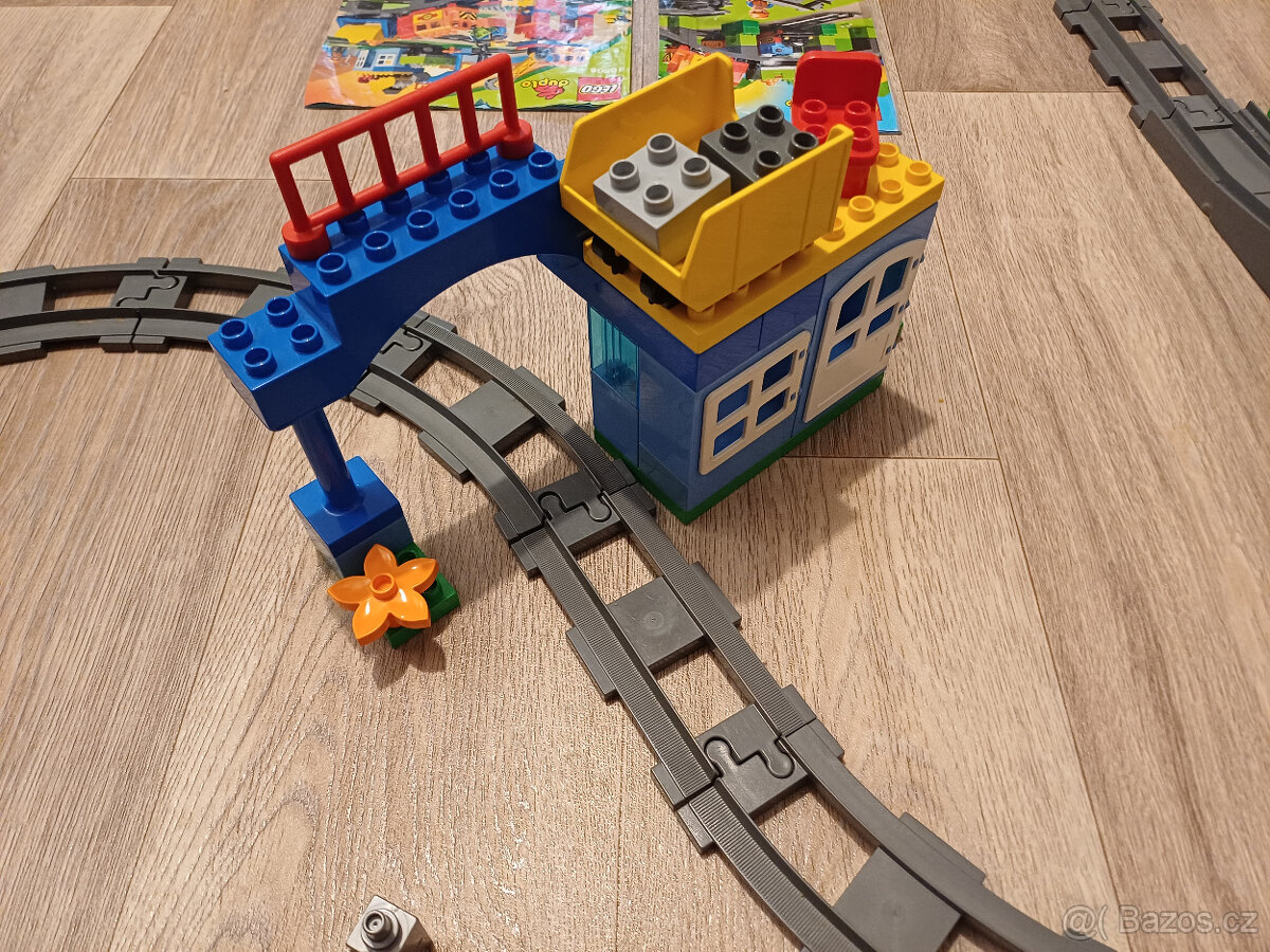 LEGO DUPLO- set sad vlaků, kolejí a kostek - 5