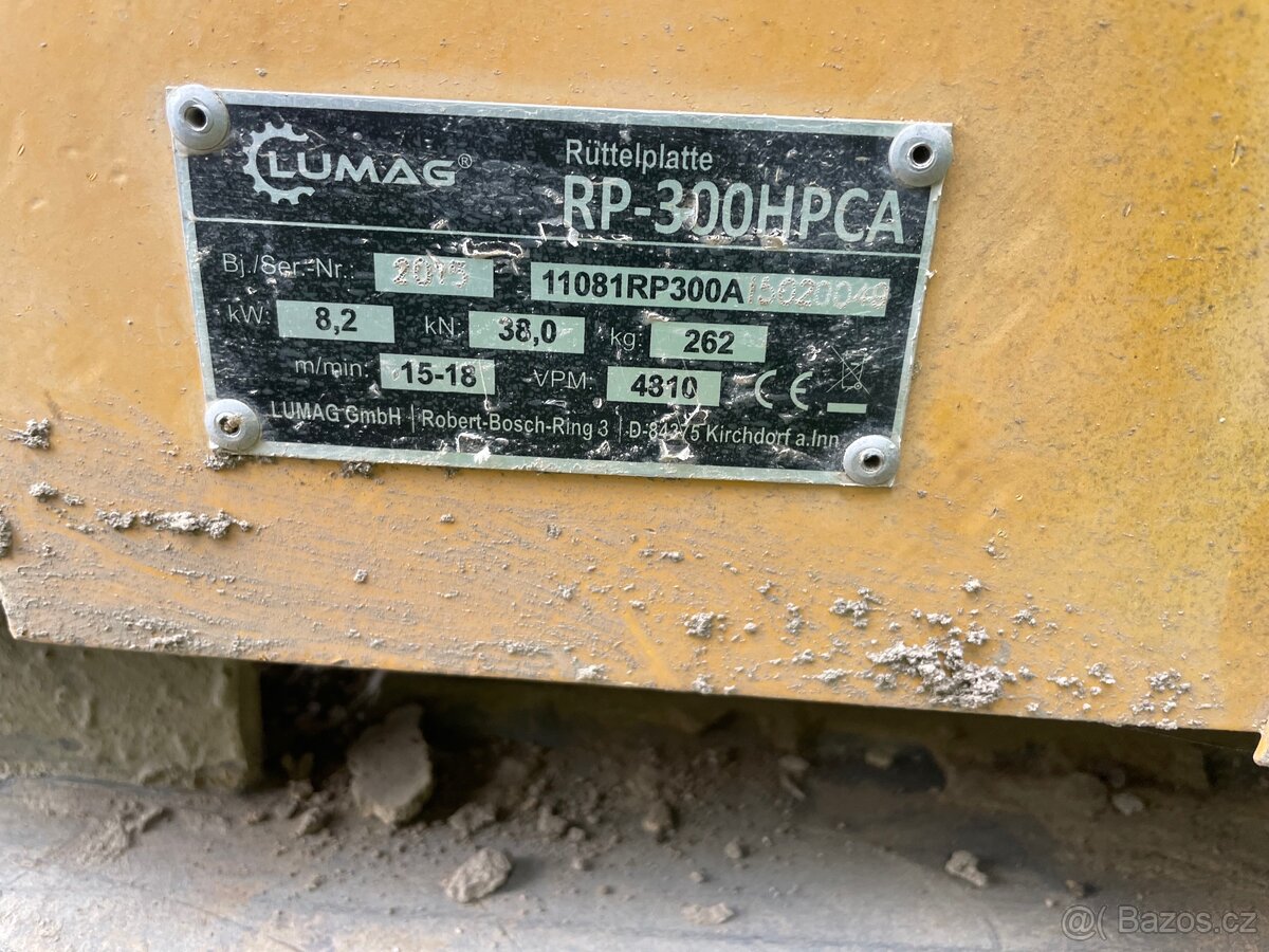 Vibrační deska 300 kg obousměrná RP 300HPCA - 5