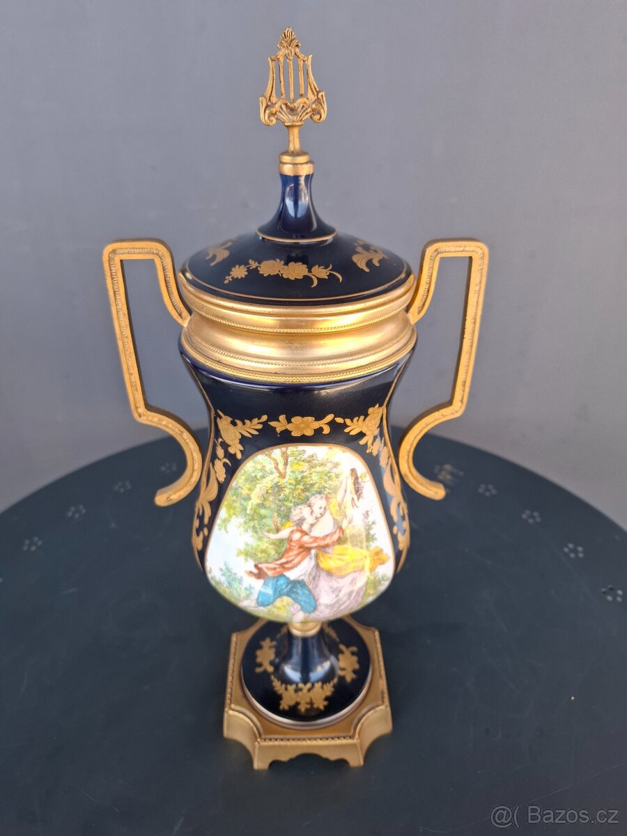 Starožitná porcelánová amfora Limoges - 5