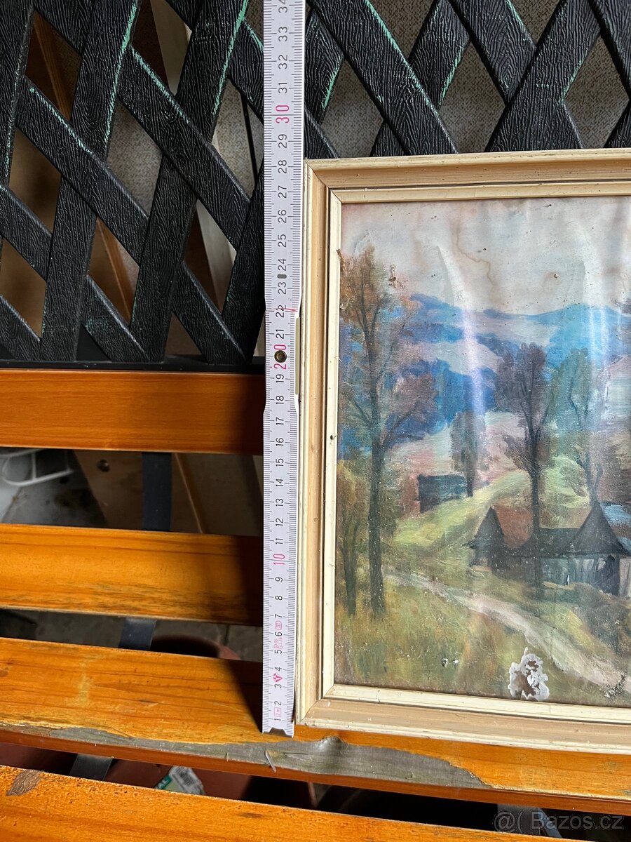 Stará Malba/Obraz – Horská Vesnice – Sign. Z. Janda - 5