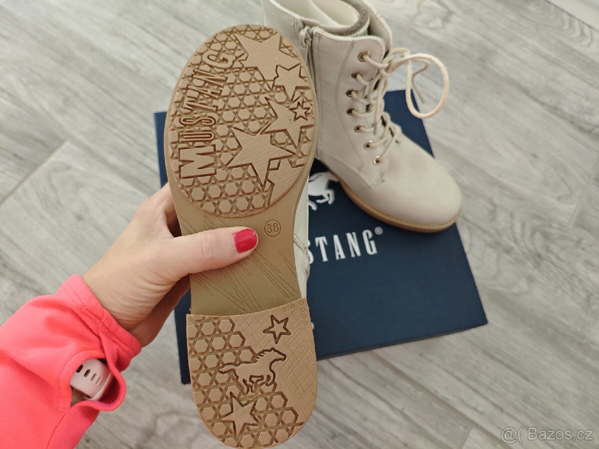 Mustang Zimní kožené boty 38 - 5