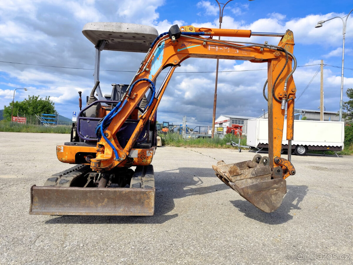 Minibagr Hitachi FH15. 2x lyžica - 5