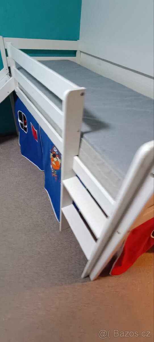 Dětská postel s tunelem a se skluzavkou - 5