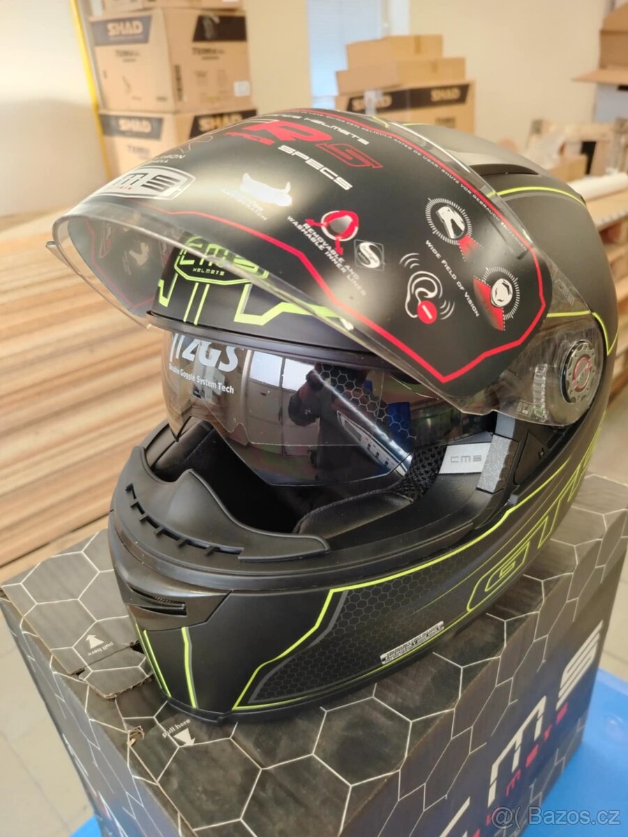 nová přilba CMS helmets GTR Teknic XL - 5