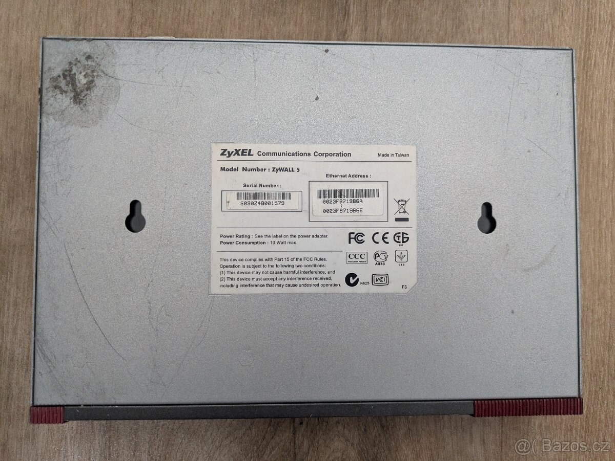 PRODANO - Routery Cisco 870, Fortigate 50B, Zyxel ZyWall 5 - 5