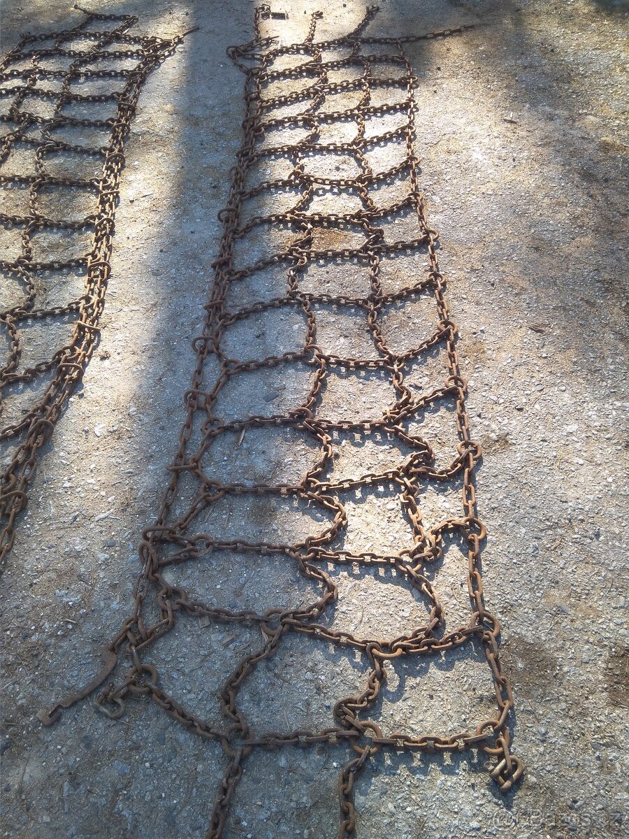 Sněhové řetězy na traktor 7245 - tvrzené - 5