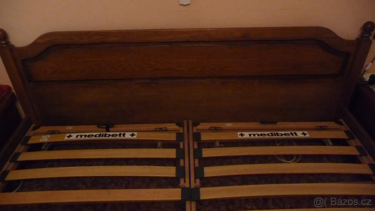 Manželská postel rustikal - 5