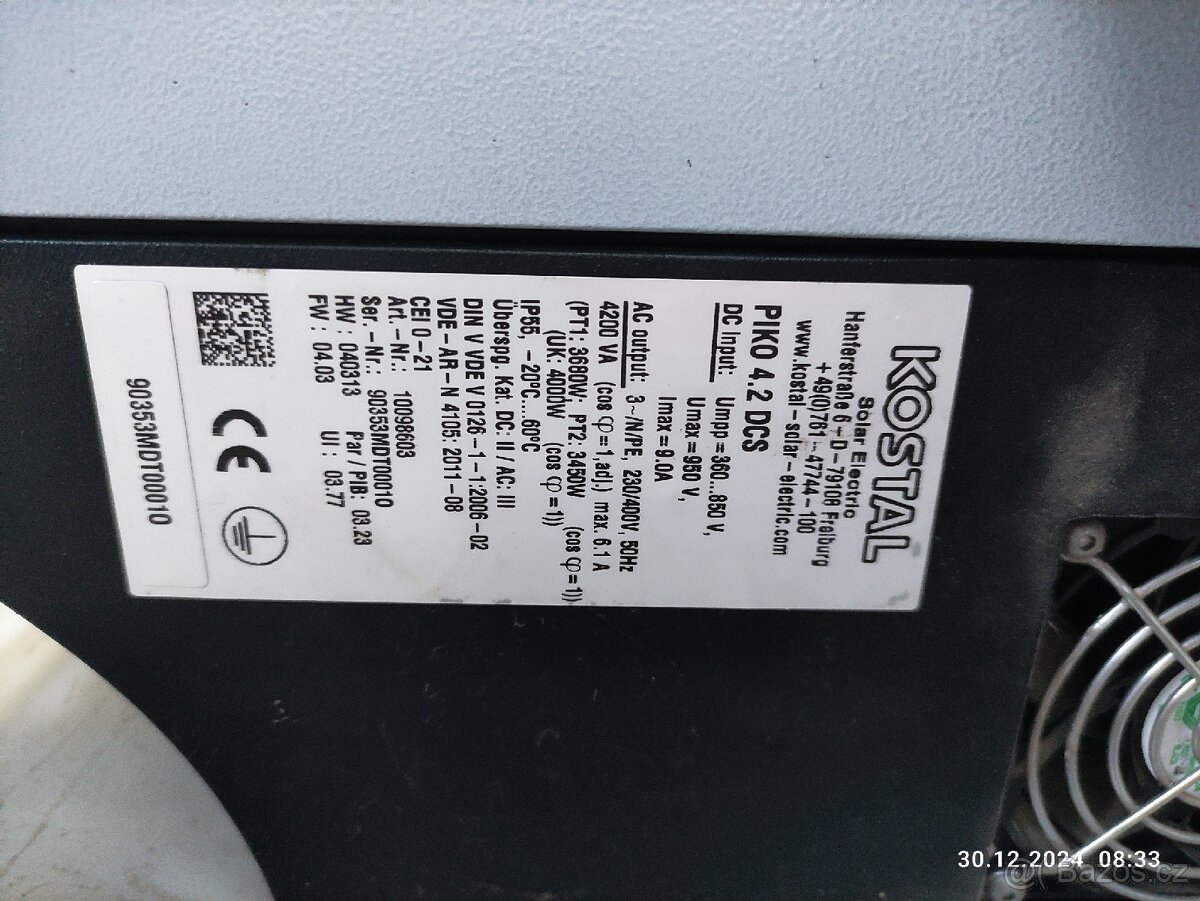 Střídač KOSTAL PIKO 4,2 - 5