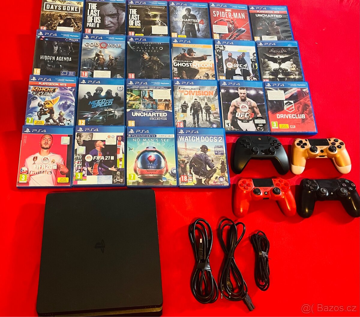 PlayStation 4 Slim / 22 her, + 4 ovladače - 5