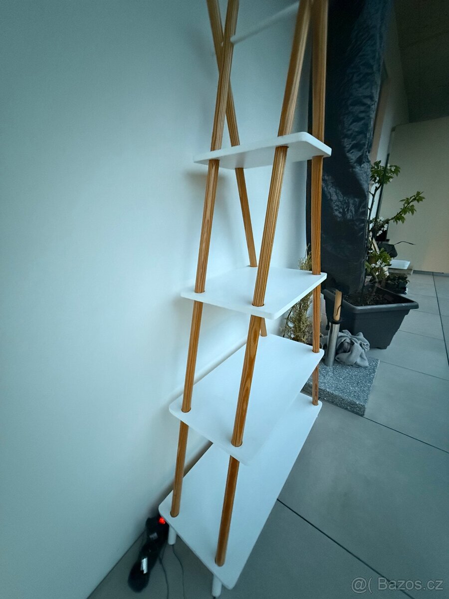 Prodám LIVARNO HOME Teepee – policový regál, bílý (4 police) - 5