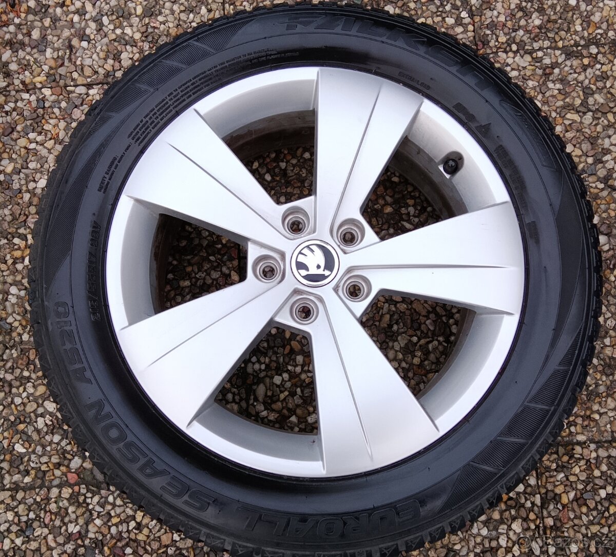 Zimní alu disky originál Škoda Superb III 5x112 R17 Triton - 5
