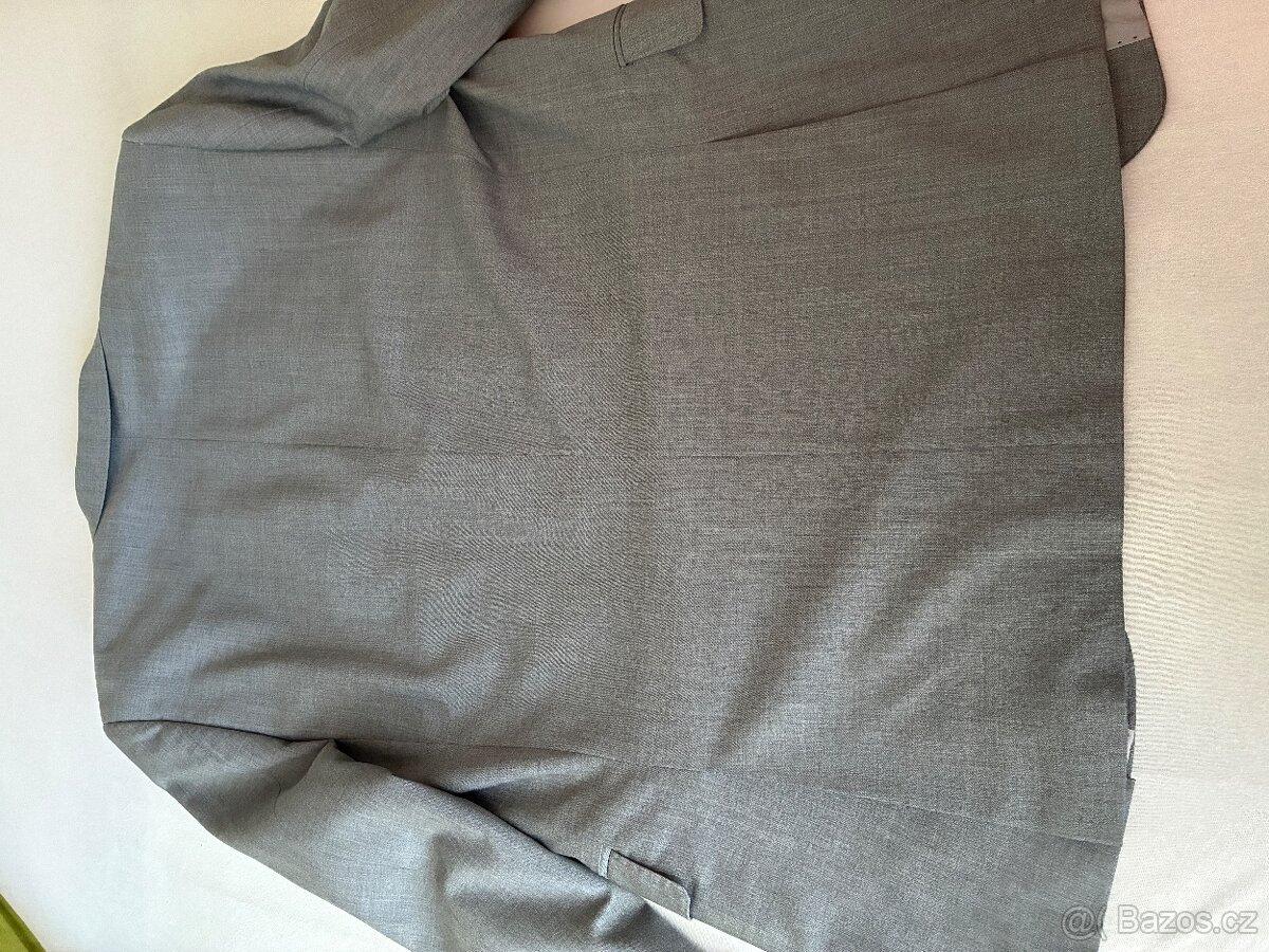 Chlapecký oblek 15let tmavě šedivý - 5