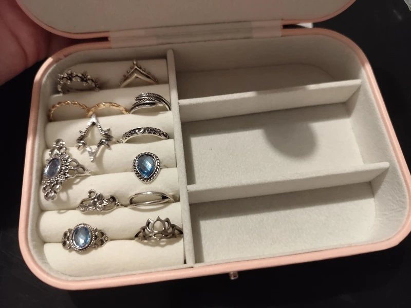 Šperkovnice bižuterie náušnice prsten - 5