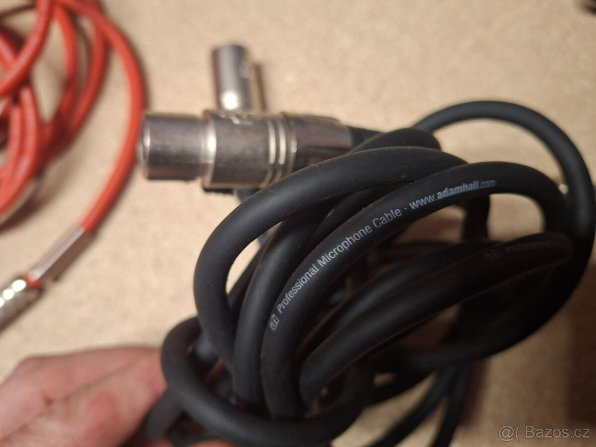 Profi audio vybavení - mikrofon, kabely XLR, MIDI... - 5