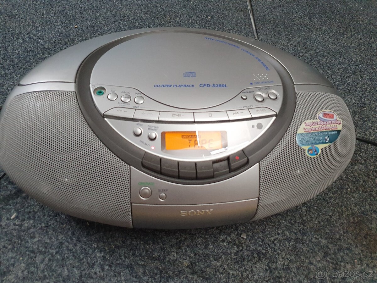 SONY CFD-S350L rádio/CD magnetofón - 5
