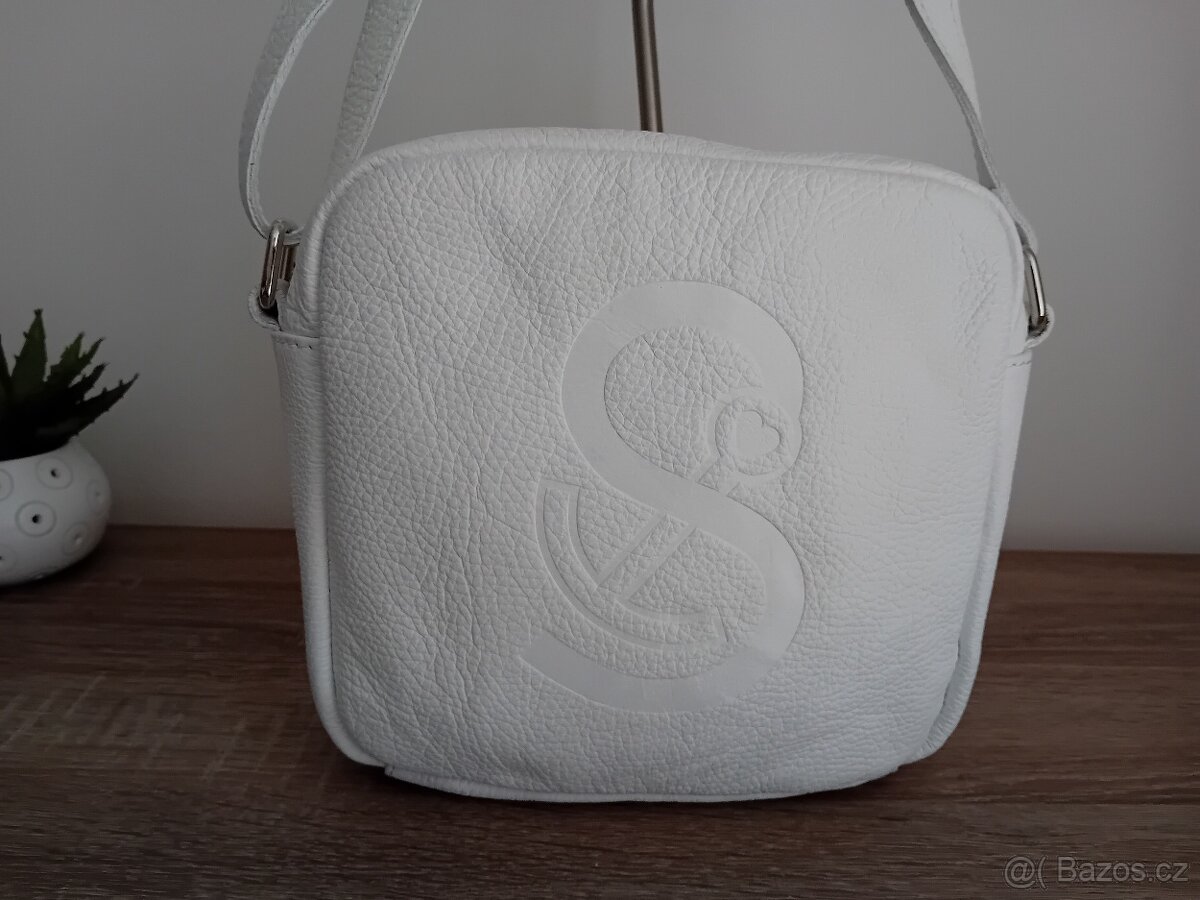 QVC dámská kabelka kožená nová - 5