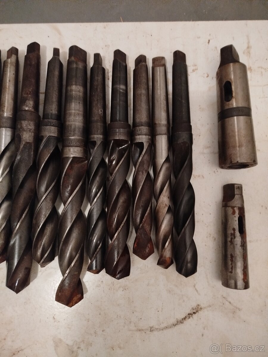 Vrtáky morse 15 ks +2 ks redukce - 5