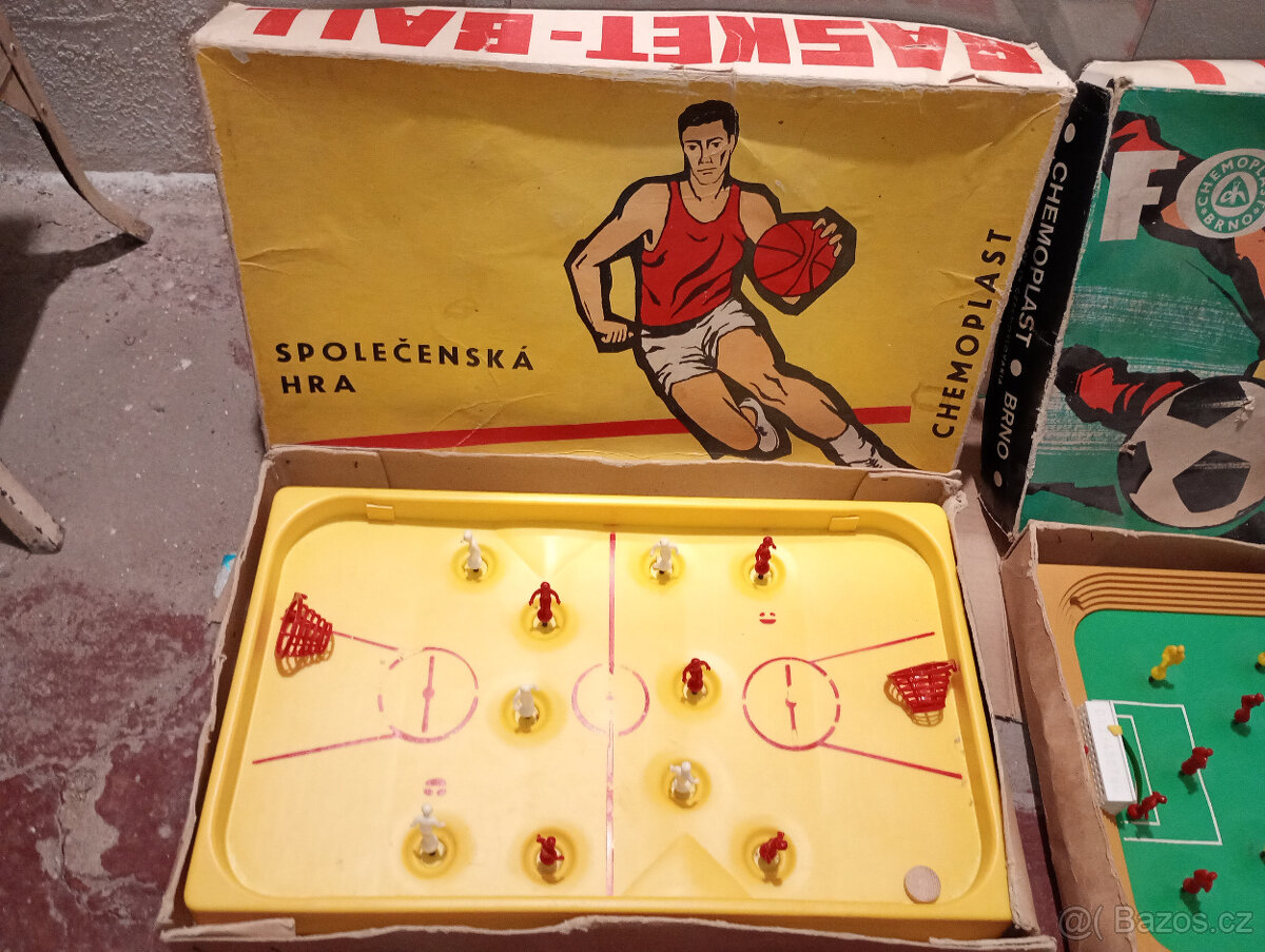 Stolní fotbálek a basket Chemoplast Brno ČSSR - 5