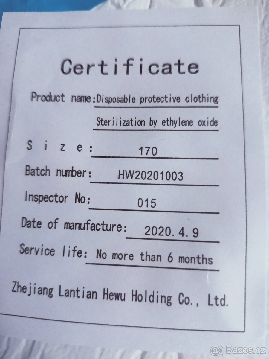 jednorázová kombinéza z netkaného textilu - 5