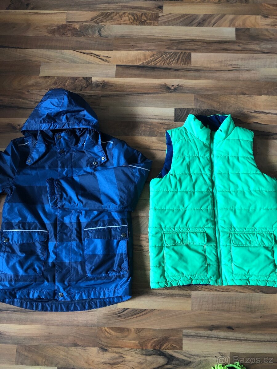 Bunda Tchibo+mikina 2v1 a oboustranná vesta - 5