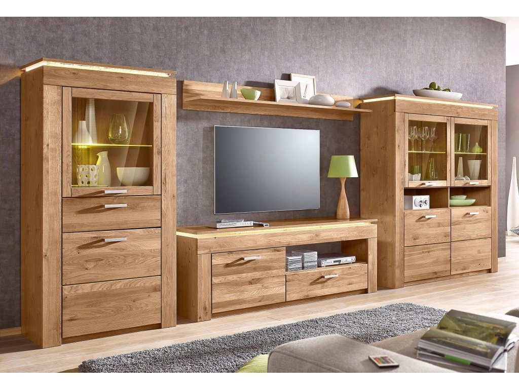 Komoda Lyon - Divoký dub masiv Germany - 5