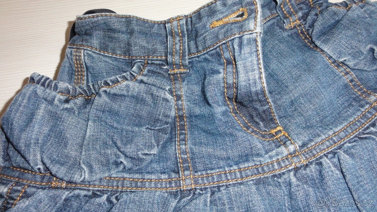 Riflová sukně vel. 134 a 140 - 5