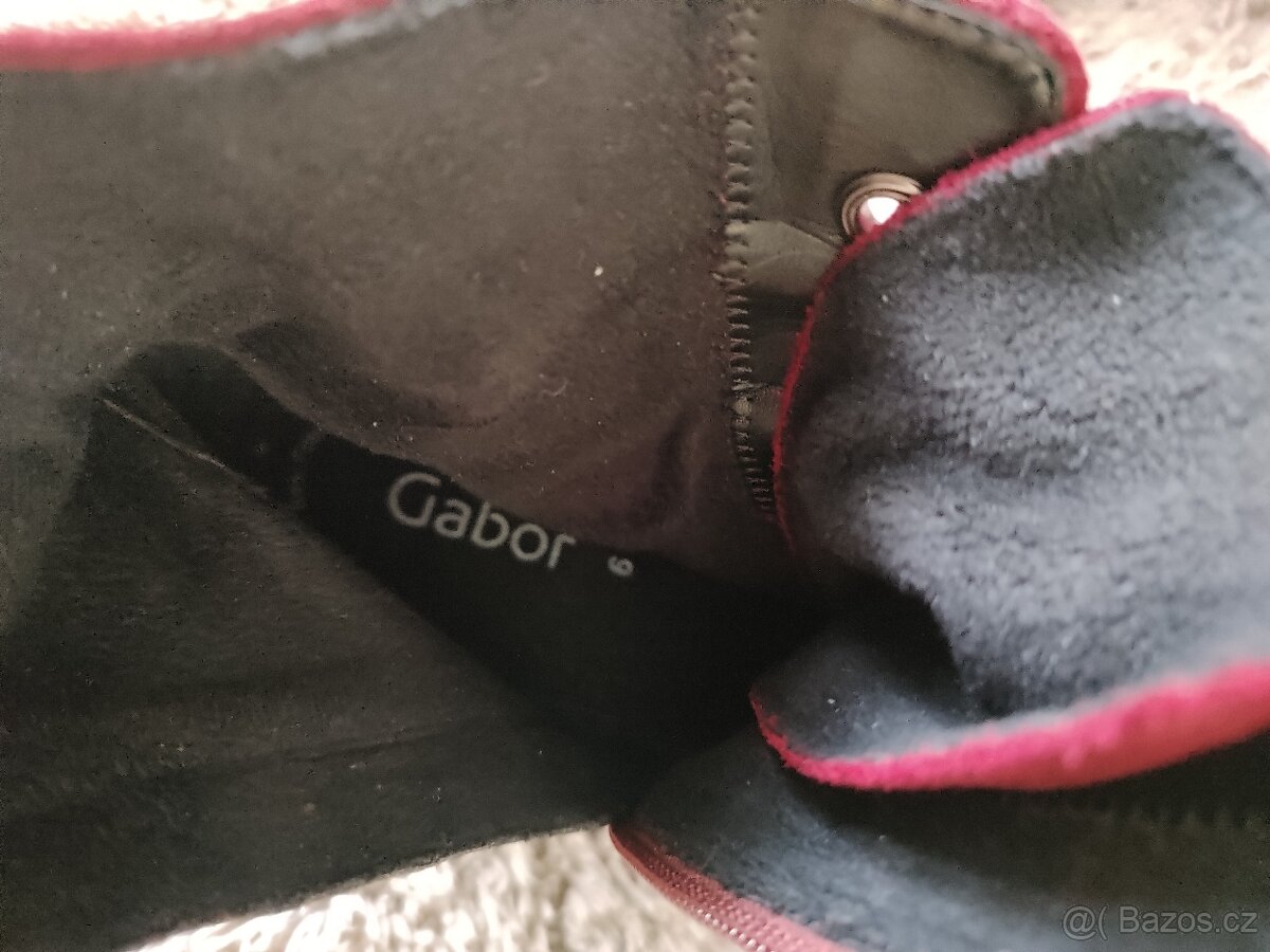 Kožené polokozačky Gabor vel. 39 - 5