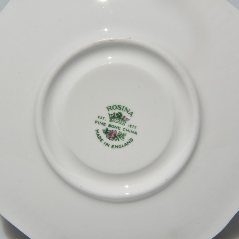 Starožitný porcelánový dvojset - šálek a talířek - 5