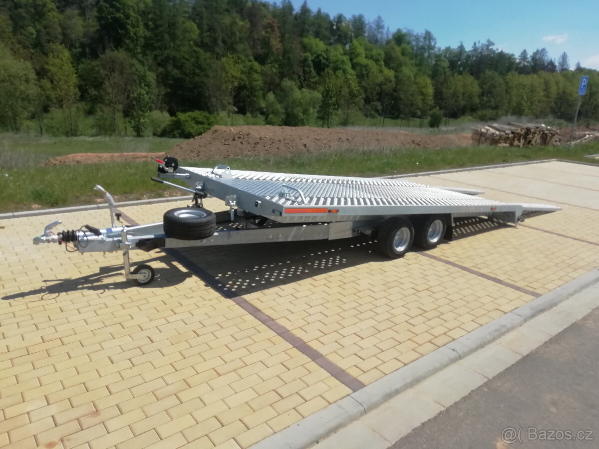 Sklopka hydraulika, ALU plocha 450x210cm, 2700/680kg, výbava