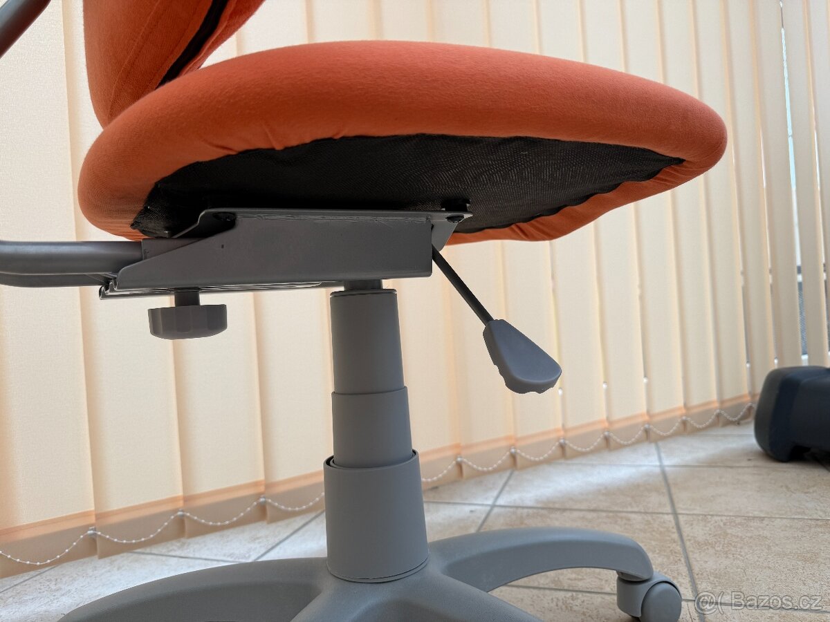 Dětská rostoucí židle Fuxo V-line - vínovo-oranžová - 5